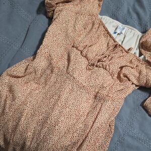 Sienna Sky Tan and Cream Dress
